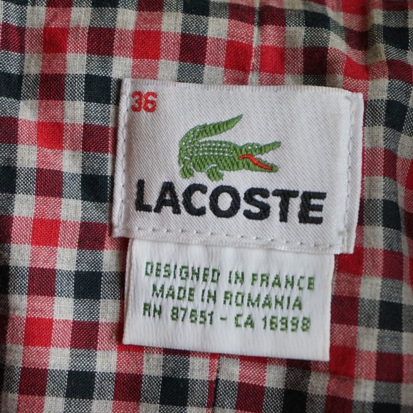Lacoste Red Peacoat Women's Size 36 / US 4 - Picture 2 of 6